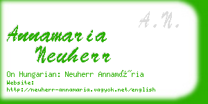 annamaria neuherr business card